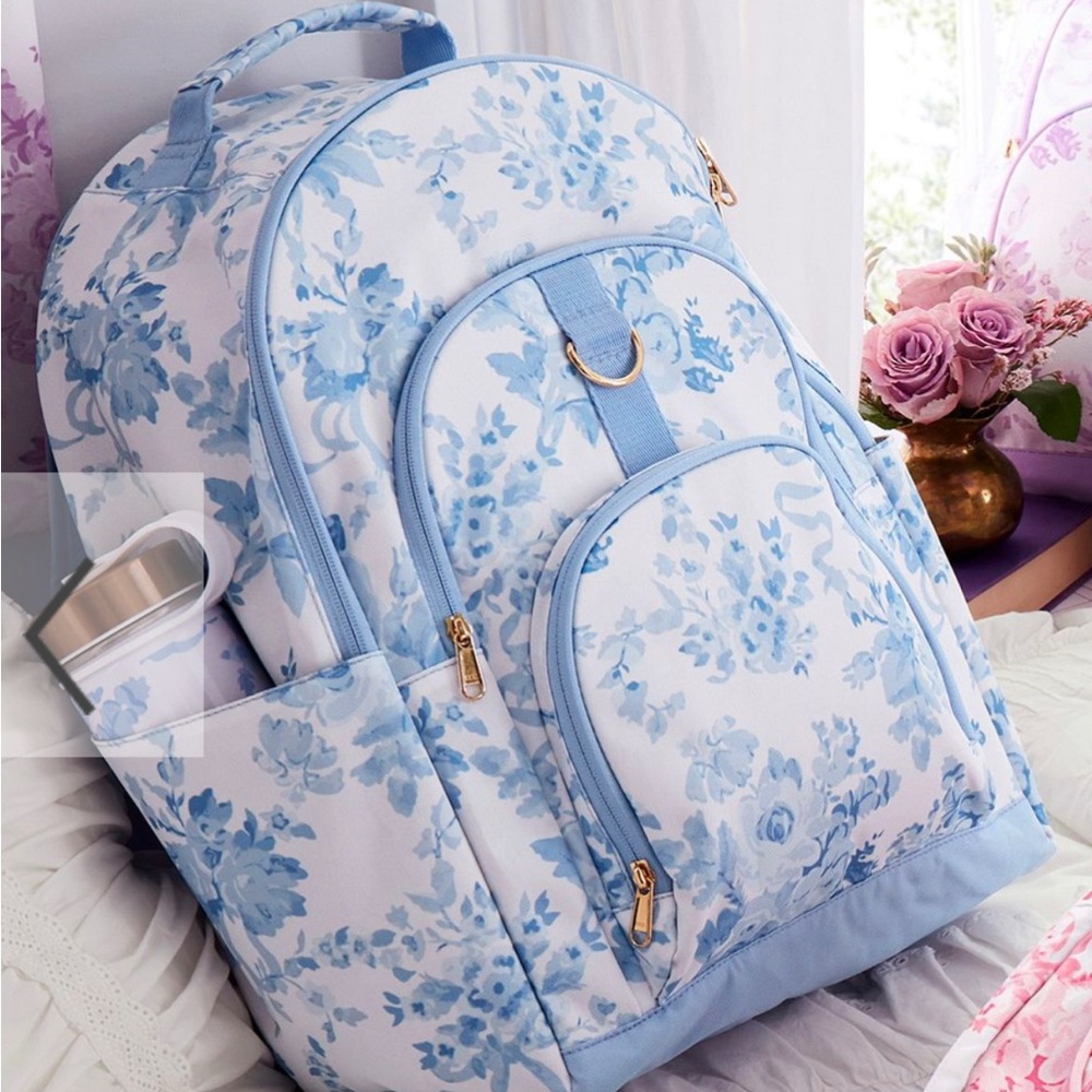 Floral Blue Backpack